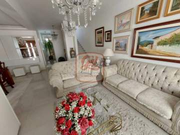 Alto Luxo - Casa duplex luxo condomínio fechado, área gourmet, jardim, 03 quartos sendo 01 suíte, varanda, garagem para 02 carros - CS3293
