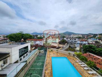 Ótima localização - 2 quartos, 1 vaga, varanda, portaria 24h, infraestrutura, piscina, mercado, ótima localização, vaga de visitante, elevador - AP2912
