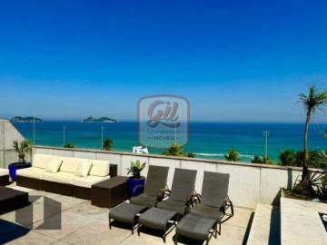 COBERTURA COM 05 SUITES, 02 DEPENDENCIAS, 05 VAGAS - POSTO 3 - BARRA DA TIJUCA - CB0334
