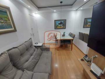 Recém Reformado - sala 02 quartos varanda cozinha planejada banheiro com blindex - AP2995