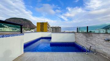 Cobertura duplex de 3 quartos, piscina e vista livre no Jardim Botânico. - ALCO30031