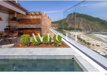 Ótima localização - LINDA COBERTURA DUPLEX DE 3 QUARTOS COM VISTA DESLUMBRANTE DO MAR - ALCO30054 Ótima localização - LINDA COBERTURA DUPLEX DE 3 QUARTOS COM VISTA DESLUMBRANTE DO MAR - ALCO30054