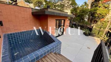 Cobertura à venda no Jardim Botânico com piscina, vista Cristo e 260m² - nunca habitada - ALCO30077