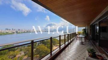 Apartamento de Luxo na Lagoa com Vista para a Lagoa Rodrigo de Freitas | 380m² | 4 Suítes - ALAP40315