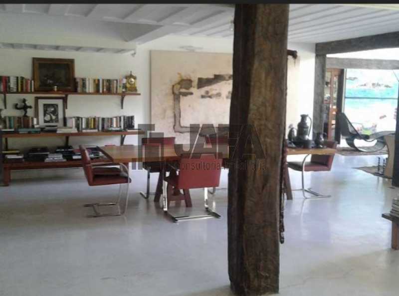 Conheça Sala jantar com varanda do imóvel - Casa em Condomínio 4 quartos à venda Gávea, Rio de Janeiro - R$ 7.500.000 - JA60100 - 2 Sala jantar com varanda - 2