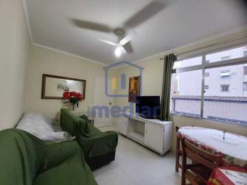 Ótimo apto 2 dorm. 1 suite. 1 vaga. No centro do Gonzaga em Santos. 2 quadras da praia - AP2436