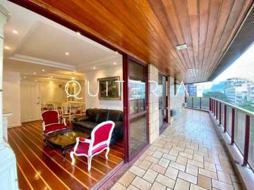 Condomínio Condomínio Edificio Amadeus - Espetacular - Excelente apartamento com vista espetacular para as Ilhas Cagarras. São três quartos, duas suítes, varanda, vaga, infra e portaria 24h. - MQAP30417