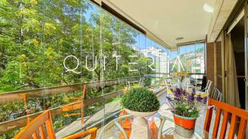 Espetacular - Apartamento Alexandre Ferreira Lagoa 4 quartos 2 suítes varanda 3 vagas 24h - MQAP40321