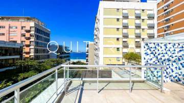 Condomínio Condomínio Edificio Eleni - Espetacular - Cobertura à venda no Leblon com 259m² 3 quartos suíte 2 vagas QUITERIA Imóveis Boutique - MQCO30141