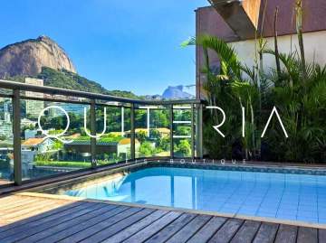 Cobertura moderna de 2 quartos com piscina e vista espetacular em prédio com infraestrutura no Leblon!! - MQCO20003