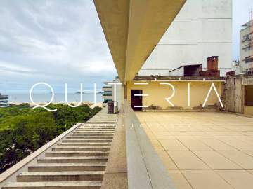 Espetacular - Excelente cobertura duplex na quadríssima da praia do Leblon e com vista livre. Original quatro quartos, suíte, piscina, duas vagas e portaria 24h. - MQCO40170