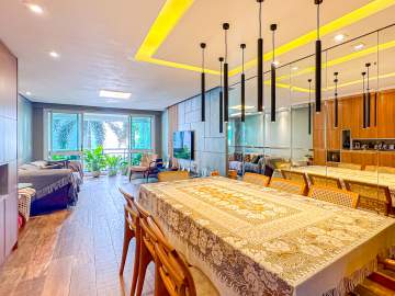 Espetacular - Apartamento garden totalmente reformado por arquiteto em condomínio exclusivo no Leblon. - MQAP30942