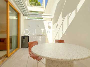 Espetacular - Apartamento garden com cobertura retrátil à venda 1 quarto sala e cozinha integradas a área externa Professor Saldanha Jardim Botânico - MQAP10033