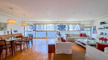 Apartamento reformado vista livre Epitácio Pessoa Lagoa 4 quartos 3 suítes 2 vagas infraestrutura 24h - MQAP50044