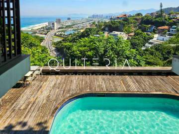 Casa em condomínio exclusivo com piscina e vista cinematográfica no Joá! - MQCN40037