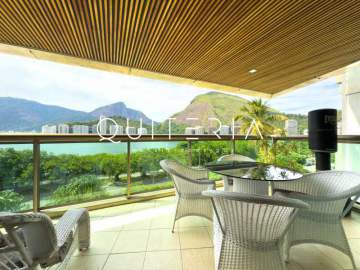 Ótima localização - Apartamento Frontal Lagoa com Varanda 2 Quartos 95m2 1 Vaga Portaria 24hs - MQFL20032