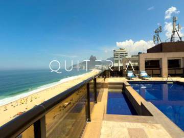 Flat com vista deslumbrante na melhor localização da orla de Ipanema - MQFL20033