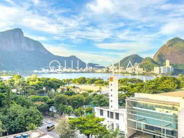 Espetacular - Apartamento à venda no Leblon andar alto varanda 3 quartos com suíte 1 vaga infra completa - MQAP31421