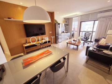 Ótima localização - Flat de Luxo Reformado com Vista Panorâmica no Claridge Leblon junto à Rua Dias Ferreira - MQAP10071