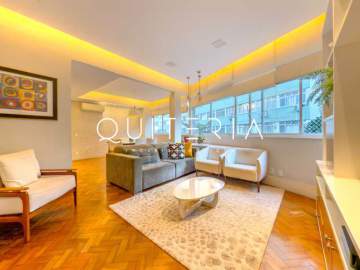 Espetacular - Apartamento totalmente reformado venda Praça Eugênio Jardim Copacabana 3 quartos 1 suíte 1 vaga portaria 24h - MQAP31510
