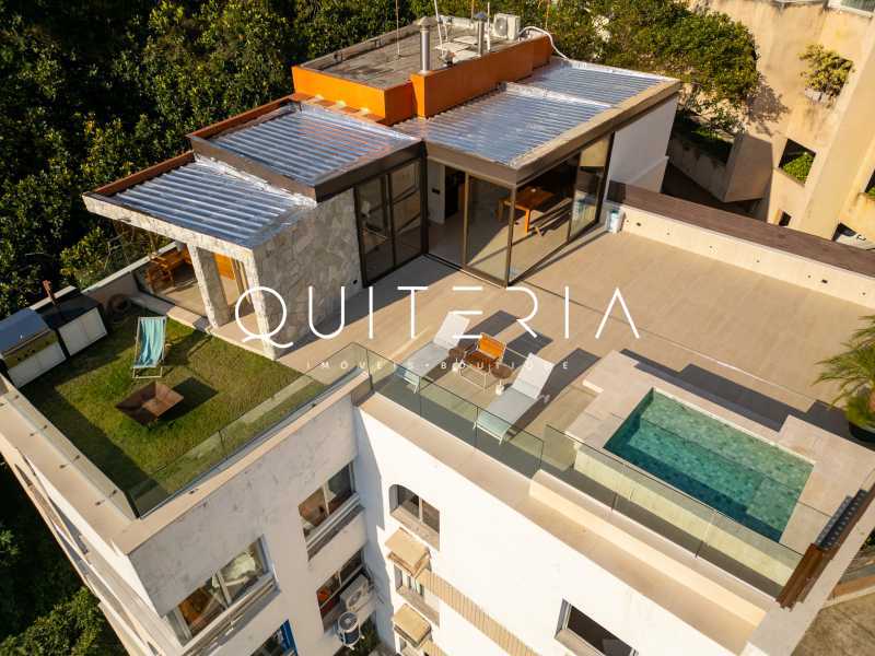 Conheça cobertura venda lagoa do imóvel - Cobertura duplex à venda totalmente reformada Sacopã Lagoa Fonte da Saudade original 3 quartos atual 2 suítes piscina sauna espaço gourmet 3 vagas - MQCO30309 - 2 cobertura venda lagoa - 2