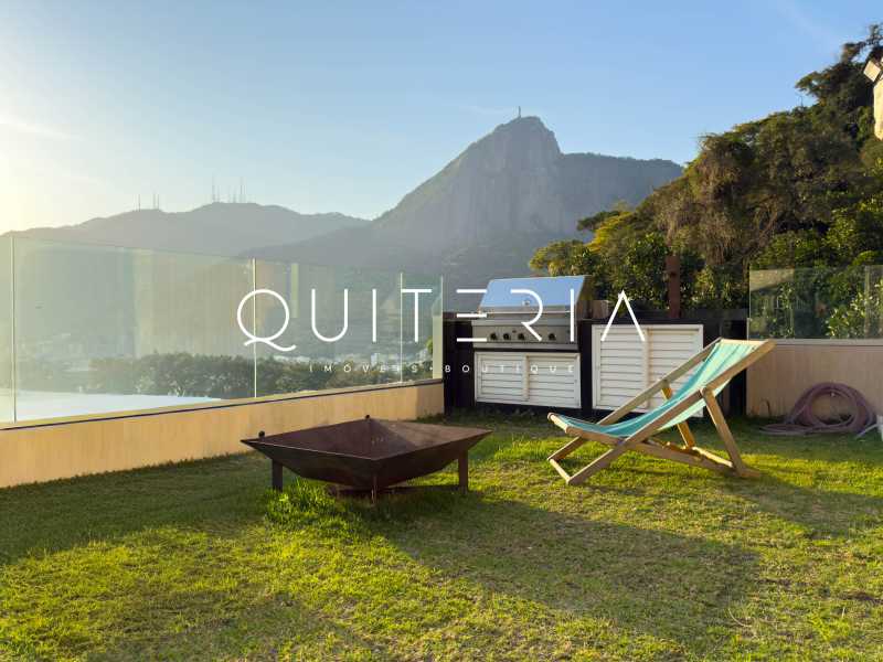 Conheça cobertura venda lagoa do imóvel - Cobertura duplex à venda totalmente reformada Sacopã Lagoa Fonte da Saudade original 3 quartos atual 2 suítes piscina sauna espaço gourmet 3 vagas - MQCO30309 - 7 cobertura venda lagoa - 7