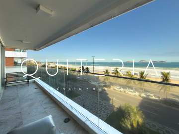 Espetacular - Apartamento à venda vista mar varanda 3 suítes 3 vagas infraestrutura portaria 24h Vieira Souto Ipanema Posto 9 - MQAP31796