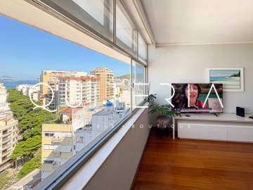 Espetacular - Apartamento à venda no Leblon Vista Mar, Av Visconde de Albuquerque, com 4 quartos suíte, 3 vagas e Piscina - MQAP40982
