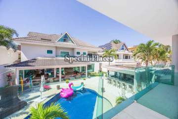 Condomínio Santa Mônica Jardins, Barra - Anúncio novo! - Casa em Condomínio 6 quartos para alugar Santa Mônica Jardins, Barra - Barra da Tijuca, Rio de Janeiro - R$ 45.000 - LOC6342