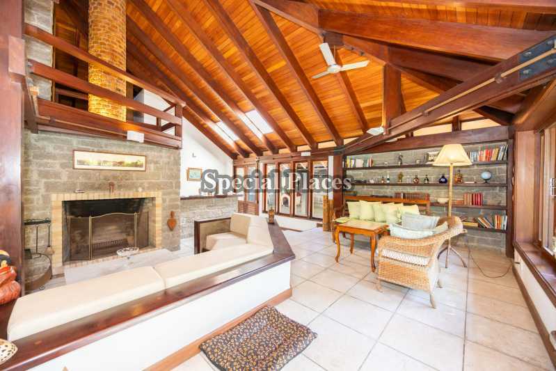 Conheça 8- Estar Lareira do imóvel - Casa em Condomínio 5 quartos à venda Jardim do Itanhangá, Itanhangá - Itanhangá, Rio de Janeiro - R$ 5.400.000 - BAC6344 - 8 8- Estar Lareira - 8