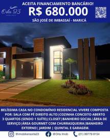 Casa 3 quartos à venda São José do Imbassaí, Maricá - R$ 680.000 - SAO2321