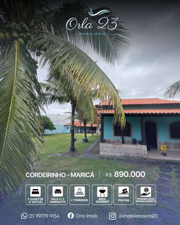 Conheça FOTO_1 do imóvel - Casa 5 quartos à venda Cordeirinho (Ponta Negra), Maricá - R$ 890.000 - CDR2369 - 1 FOTO_1 - 1