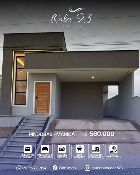 Conheça FOTO_1 do imóvel - Casa 2 quartos à venda Pindobas, Maricá - R$ 560.000 - PBS2301 - 1 FOTO_1 - 1
