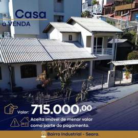 Vendido - Casa à Venda, Bairro Industrial - Seara. - PRCC40001