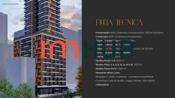 Lançamento - Studio à venda Rua Bartira, Perdizes, São Paulo - R$ 469.800 - MVST00035