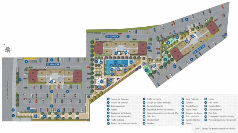 Conheça Masterplan do empreendimento - Fachada - Vidamerica Clube Residencial - 1019 - 25 Masterplan - 25