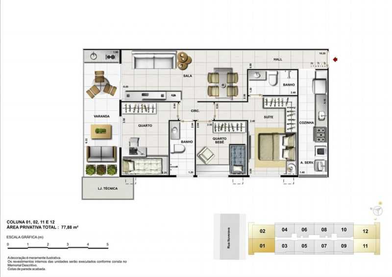 Conheça 42581 do empreendimento - Fachada - Jazz Harmony Residences - 416 - 25 42581 - 25