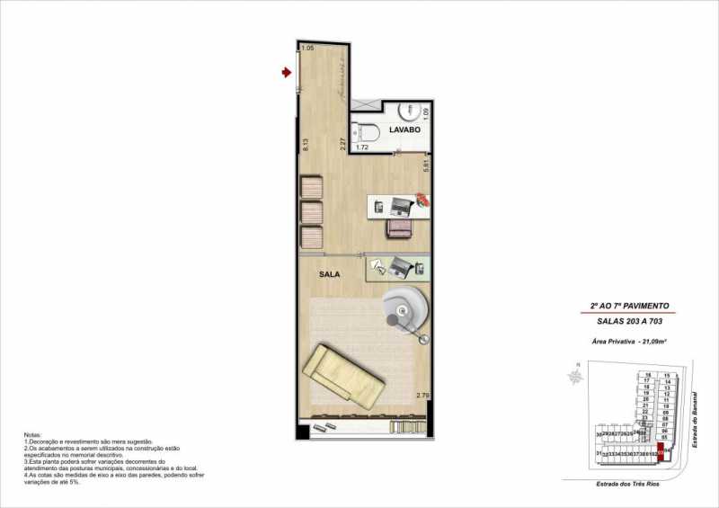 Conheça planta coluna 3 do empreendimento - Fachada - Maxxi Business Freguesia - 468 - 8 planta coluna 3 - 8