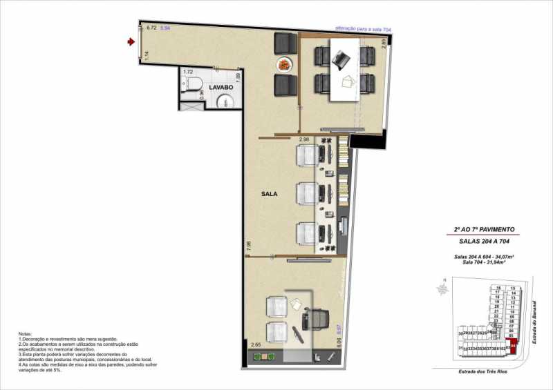 Conheça planta coluna 4 do empreendimento - Fachada - Maxxi Business Freguesia - 468 - 9 planta coluna 4 - 9