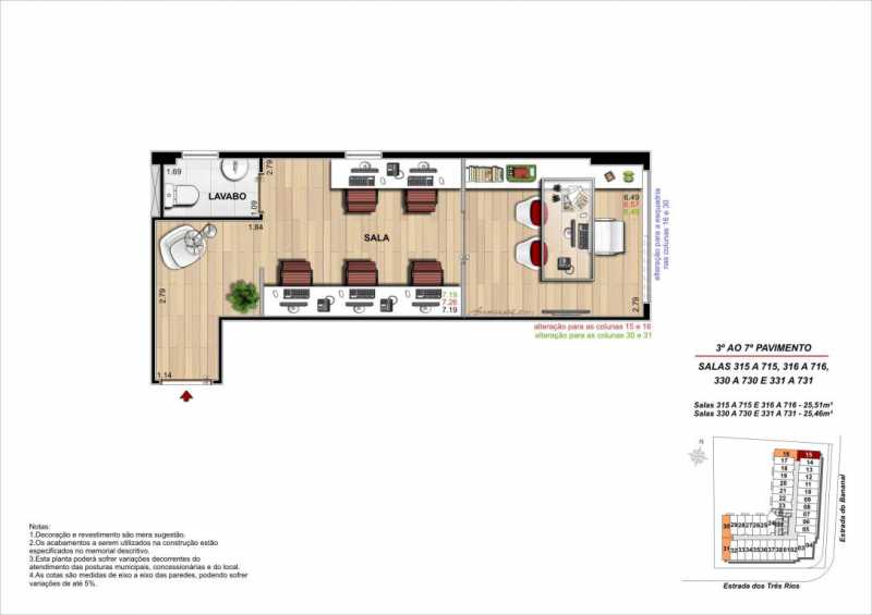 Conheça Planta coluna 15 do empreendimento - Fachada - Maxxi Business Freguesia - 468 - 11 Planta coluna 15 - 11