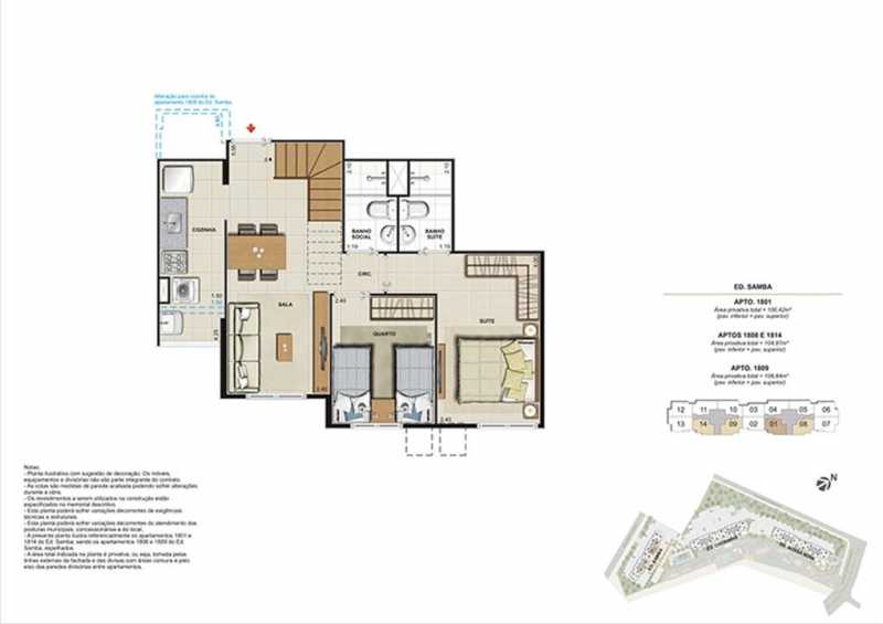 Conheça planta 3 do empreendimento - Fachada - Carioca Residencial - 693 - 25 planta 3 - 25