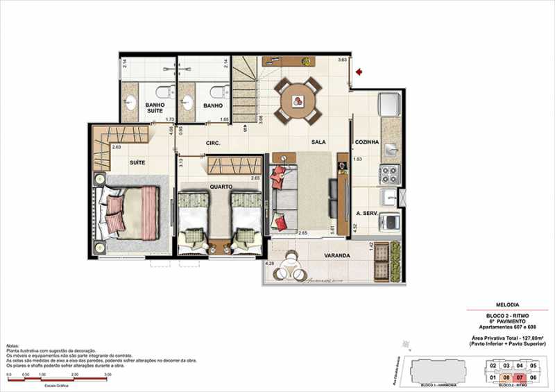 Conheça PLANTA COBERTURAS 4 do empreendimento - Fachada - Melodia Condomínio e Lazer - 969 - 24 PLANTA COBERTURAS 4 - 24
