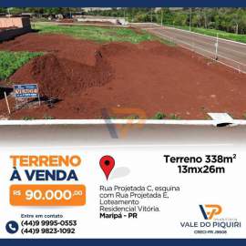 Lote à venda Maripá,PR Maripá - R$ 90.000 - VPLT00008