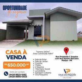 Casa à venda Maripá,PR Maripá - R$ 650.000 - VPCA00003