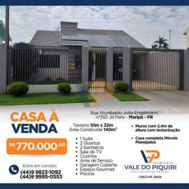 Casa à venda Maripá, Maripá - R$ 770.000 - VPCA00005 Casa à venda Maripá, Maripá - R$ 770.000 - VPCA00005