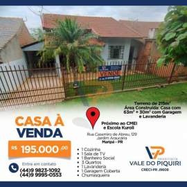 Casa à venda Maripá, Maripá - R$ 195.000 - VPCA00009 Casa à venda Maripá, Maripá - R$ 195.000 - VPCA00009