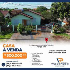 Casa à venda Maripá,PR Maripá - R$ 500.000 - VPCA00012