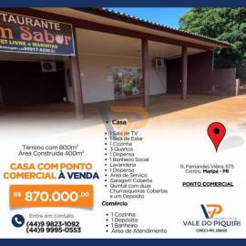Casa Comercial 400m² à venda Maripá,PR Maripá - R$ 870.000 - VPCC00002