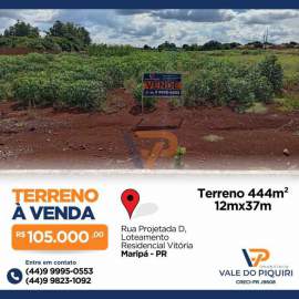 Terreno Residencial à venda Maripá,PR Maripá - R$ 105.000 - VPTR00003