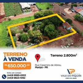 Lote à venda Maripá,PR Maripá - R$ 650.000 - VPLT00020
